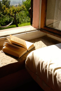 Book and hammock on background - Cascina rosa b&b
